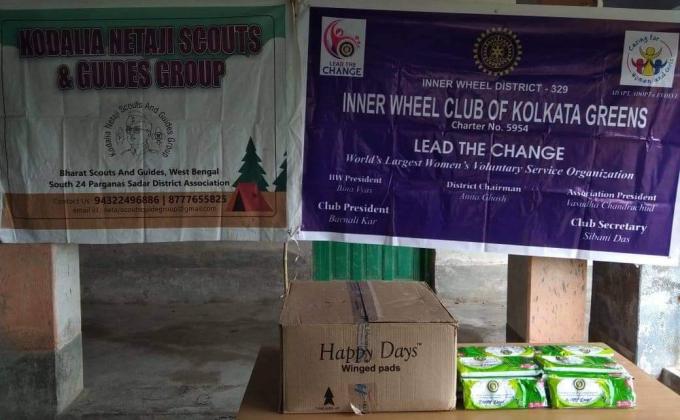 Sanitary Napkins and Hand Sanitizers among the Girl students of the MSKs of Falta Block, West Bengal, India