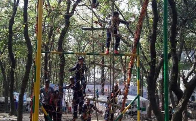 Obstacles in 10th National & 3rd SAANSO Scout Jamborre 