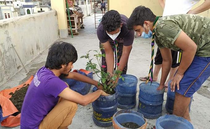 সানরাইজ ওপেন স্কাউট গ্রুপের উদ্যোগে বৃক্ষরোপণ