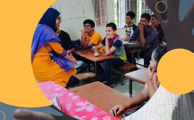 Odrik Talks at Samatat Open Scout Group