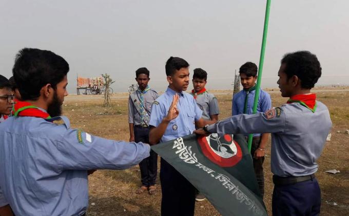 সেবা মুক্ত স্কাউট গ্রুপ এর ১৯ তম দীক্ষা অনুষ্ঠান অনুষ্ঠিত