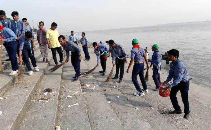 সেবা মুক্ত স্কাউট গ্রুপ এর আয়োজনে পরিষ্কার পরিচ্ছন্ন অভিযান