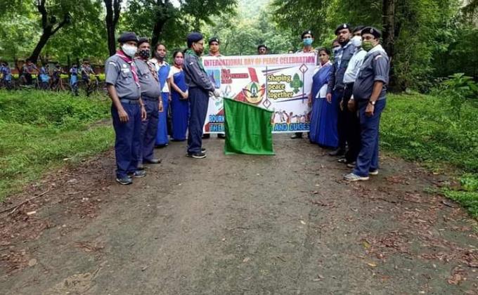 Cycle rally- international day of peace celebration