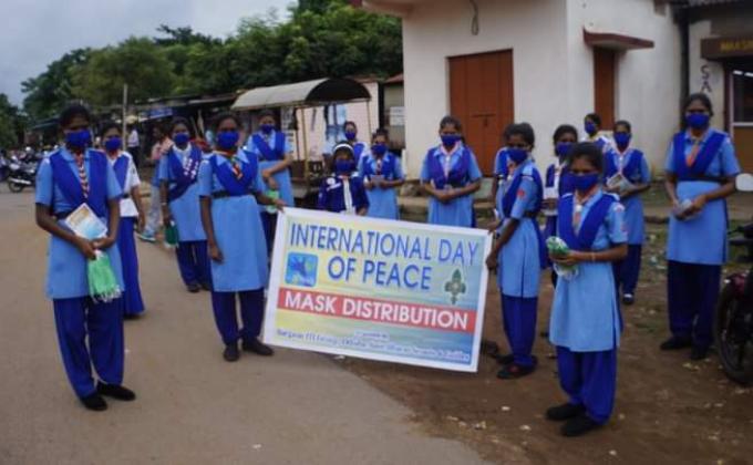 Mask Distribution-international day of peace