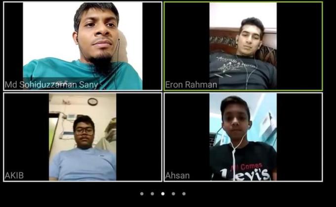 সানরাইজ ওপেন স্কাউট গ্রুপের অনলাইনে মিটিং 