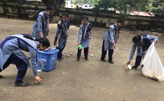 স্কাউটদের পরিবেশ পরিষ্কার-পরিচ্ছন্ন কার্যক্রম