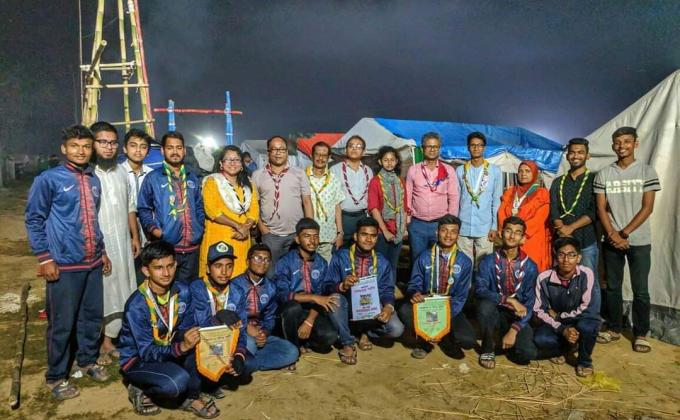 in this camp scouts are very attractive.National camp so that scouts was very enjoy & participate all kinds of event.