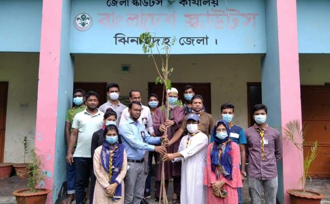 অগ্রনী মুক্ত স্কাউট দলের বৃক্ষরোপণ কর্মসূচী উদযাপন.....