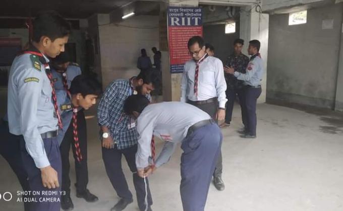 দড়ির কাজঃ তাঁবু টানা গেরো