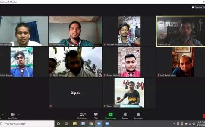 ১ম ভার্চুয়াল ক্রু মিটিং -RIIT