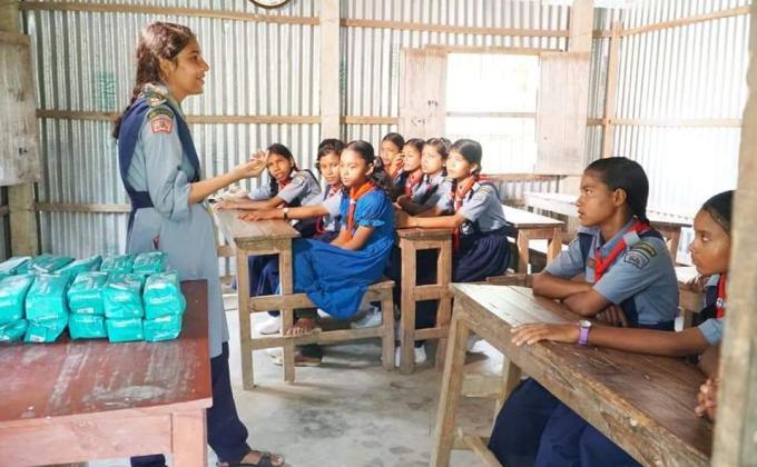 Girl Health Awareness Program at Lalmonirhat by Crystal Open Scouts