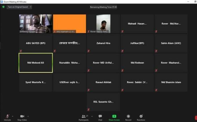 Virtual meeting on JOTAJOTI-2020