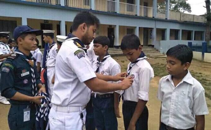 কাপ্তাই জেলা নৌ স্কাউটস এর দীক্ষা গ্রহণ অনুষ্ঠান ২০১৯