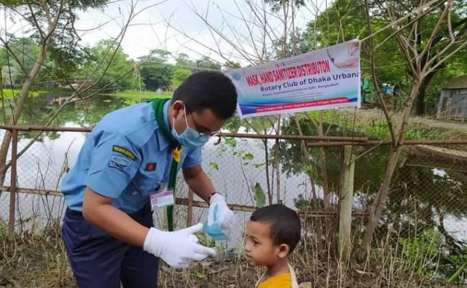 Mask & Hand Sanitizer  Distribution 