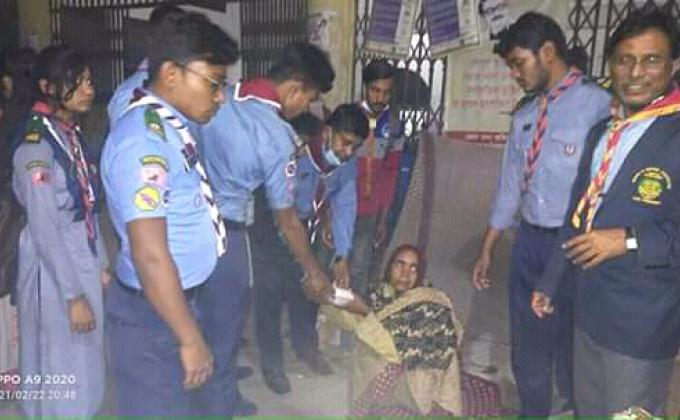 Distribution of food among helpless people on the occasion of BP's birthday
.