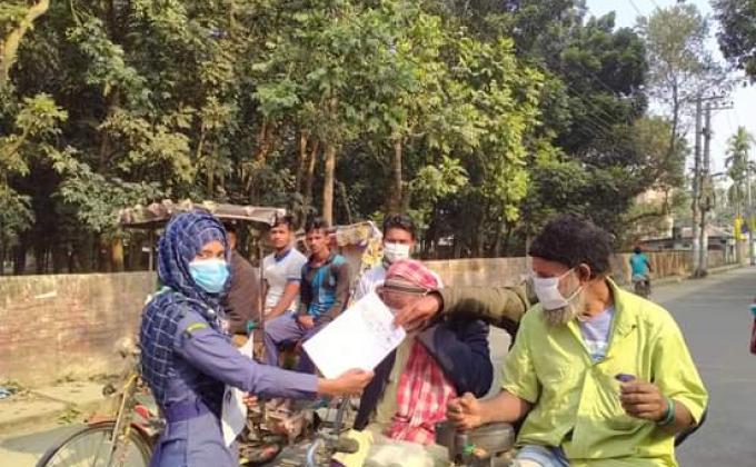 র,প,ই রোভারদের সচেতনতা মূলক ক্যাম্প