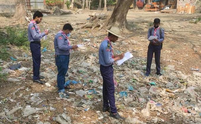 Plastic tide turner challenge badge (leadership stage/)