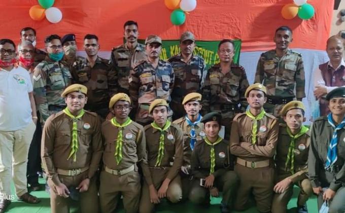 At the Blood Donation Camp for the Command Hospital, Scouts and Guides of APJ ABDUL KALAM SCOUT GROUP 