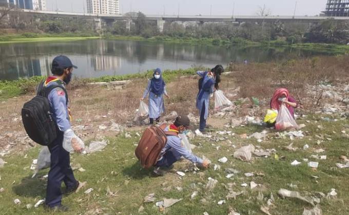 " প্লাস্টিক টাইড টানার ব্যাজ চ্যালেঞ্জ " চ্যাম্পিয়ন  পর্যায়