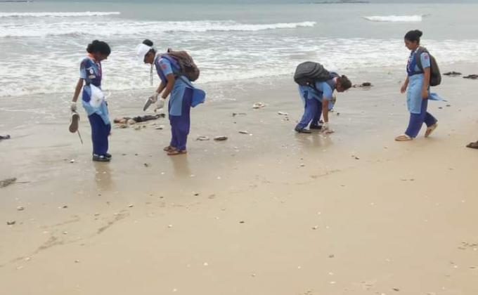 "TAG THE LITTER -:Leader Level : Tide Turner's Plastic Challenge Badge (OFFLINE)  :BSG KARNATAKA _District Association Udupi. India. "