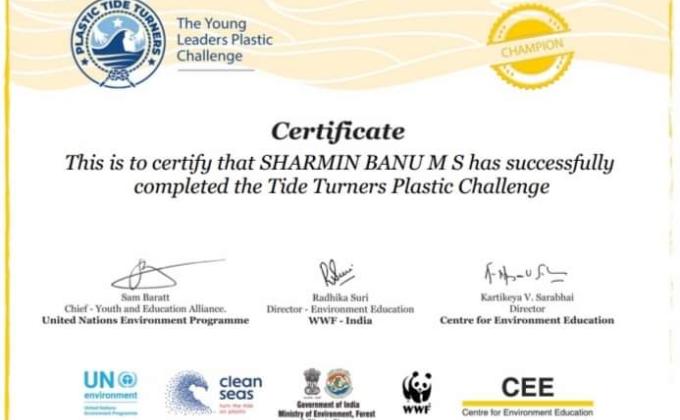 "Plastic Tide Turners _Online_3 _Levels Completed by Ranger_Bsg Karnataka _District Association Udupi_India.