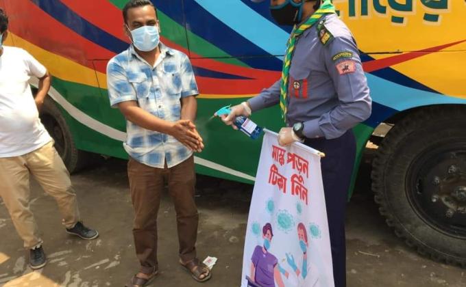 করোনা সচেতনতা।