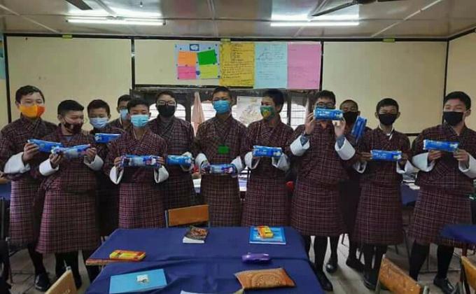 Donation of pads in remote places