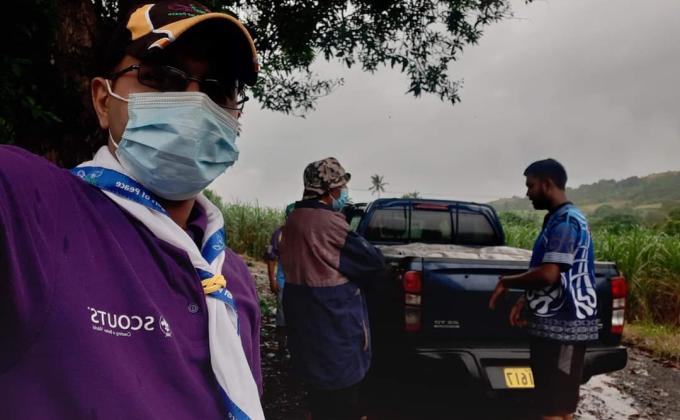 Ration distribution for people affected by COVID 19