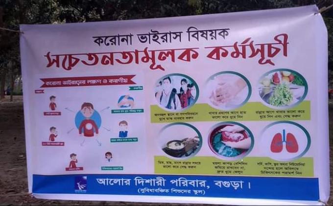 করোনা ভাইরাস বিষয়ক সচেতনতা মূলক কর্মসূচি 