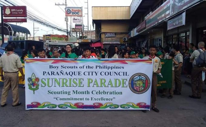Sunrise Parade for the Scouting Month Celebration of 2019