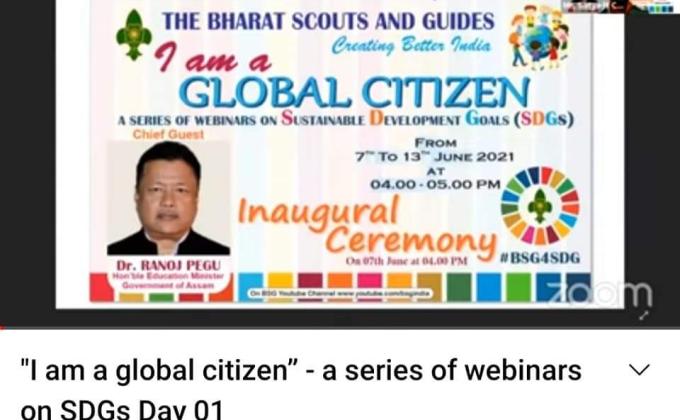 "I AM A GLOBAL CITIZEN "SDG WEBINAR DAY-1