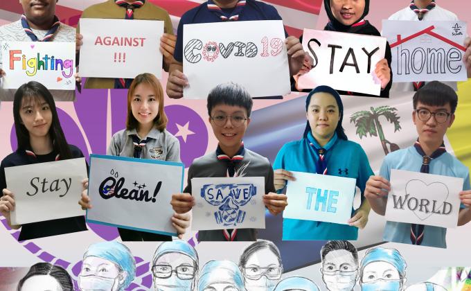 we are all in this together fighting Against Covid 19, stay at home, stay clean, save the world  