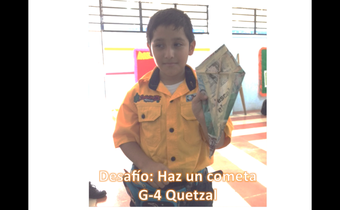Desafío: Haz un cometa. JOTA JOTI 2017