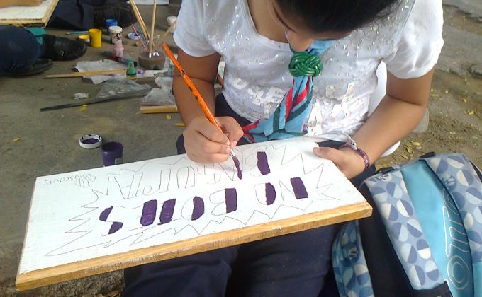 Elaboracion de letreros conservacionistas