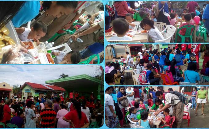 "Pamasking handog sa Barangay" Feeding Program Lead by Filipino Department in School