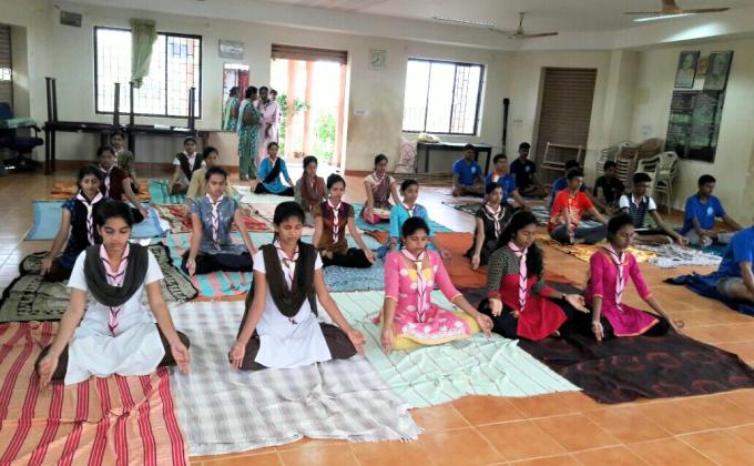 Celebration of international yoga day