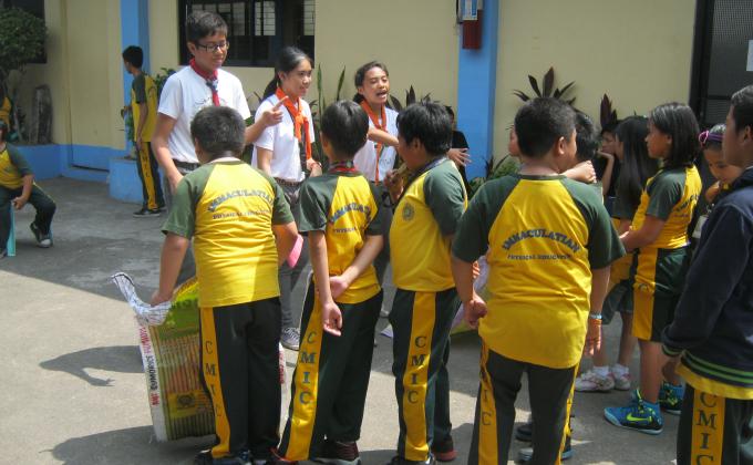 Senior Scouts serves in CMIC Grade School Intramural