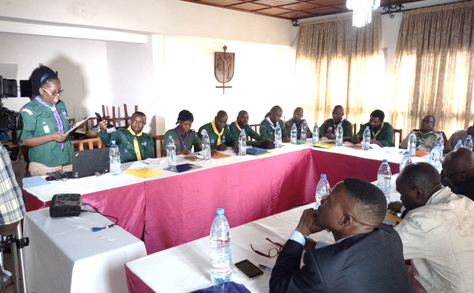 Exécution d'un atelier GSAT au sein du scoutisme camerounais