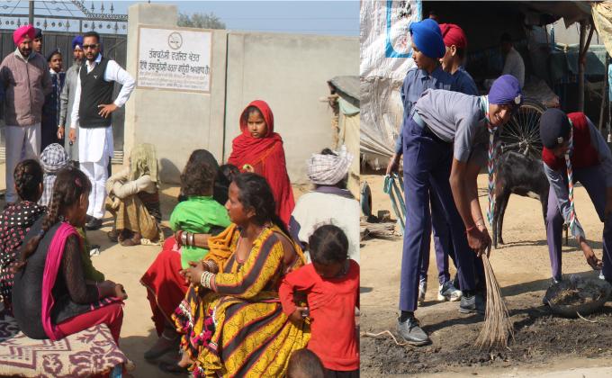 World Thinking Day celebrate with homeless families in slum area at Handiaya 
