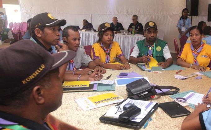 Youth working with adults to develop a new Strategy and Support for Timor L’Este