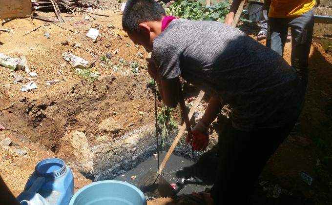Clean-Up drive Septic Tank