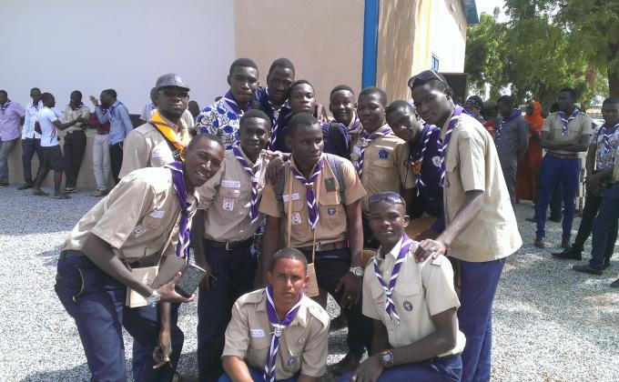 ceremonies d'ouverture du forum regional des scouts universitaire a la blue zone dr Niamey