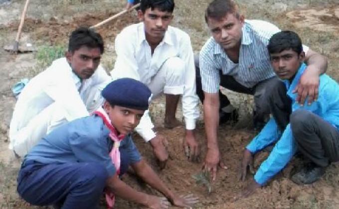 Tree Plantation Campaign on Teachers day