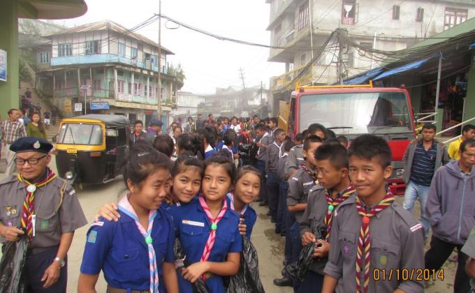 CLEANLINESS DRIVE AT SAIHA DISTRICT,MIZORAM