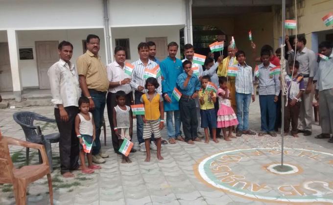 Indipendence day with blind students