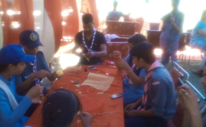 Service with Red cross society