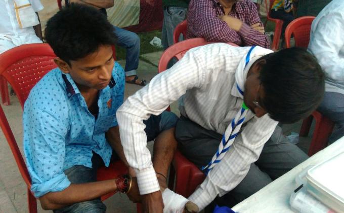 Service cum First Aid Camp