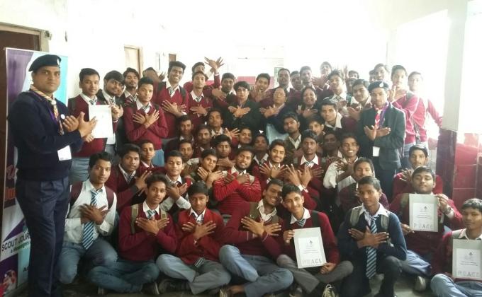 PEACE activity workshop for Students of "Aminabad Inter College" Lucknow, UttarPradesh, INDIA