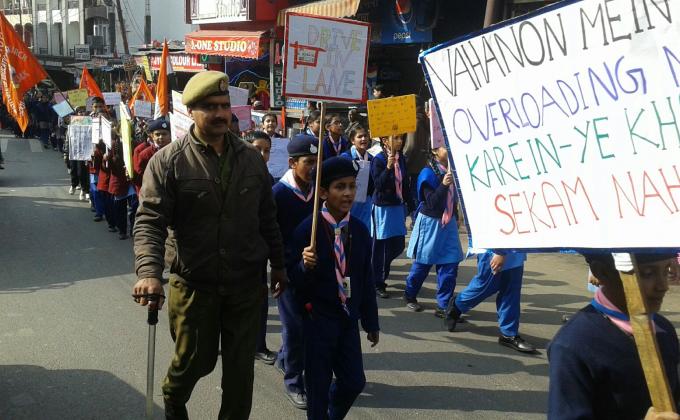 Road Safety Rally ( Time for Action) at district Reasi of Jammu & Kashmir.