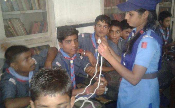 Painnering and camp craft camp